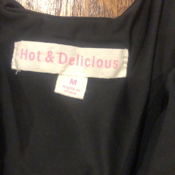 Bodysuit black with cut outs size medium - Picture 5 of 6